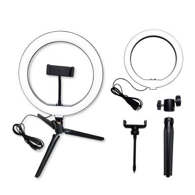 Amazon Top Sale 10 Inch 26cm Tiktok Ringlight Ring Fill Light Dimmable Led Selfie Ring Light with Tripod Stand